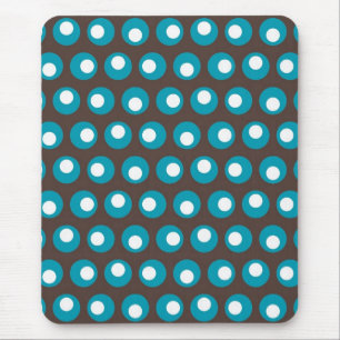 Aquamarine Punkte Mousepad