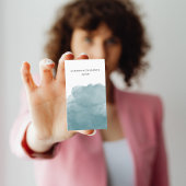 Aquamarine QR-Code Soziale Medien Icons Visitenkarte