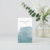 Aquamarine QR-Code Soziale Medien Icons Visitenkarte (Stehend Vorderseite)