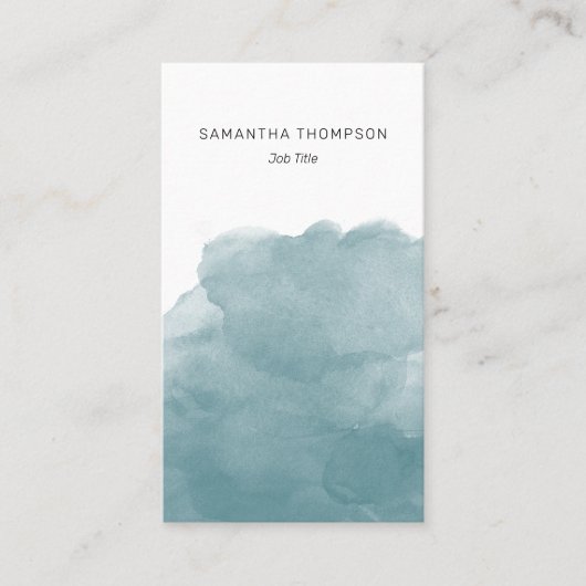 Aquamarine QR-Code Soziale Medien Icons Visitenkarte (Vorderseite)