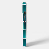 Aquamarine Quadrate Case-Mate iPhone Hülle (Rückseite / Links)