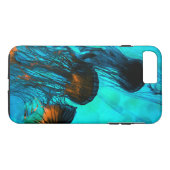 Aquamarine Quallen Case-Mate iPhone Hülle (Rückseite (Horizontal))