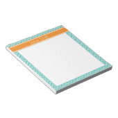 Aquamarine Quarterfolie Personalisiert Notepad Notizblock (angewinkelt)