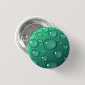 Aquamarine Raindrop Textur Button (Vorne & Hinten)