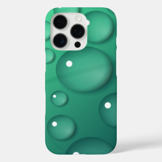 Aquamarine Raindrop Textur Case-Mate iPhone Hülle (Rückseite)