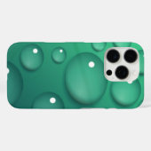 Aquamarine Raindrop Textur Case-Mate iPhone Hülle (Rückseite (Horizontal))