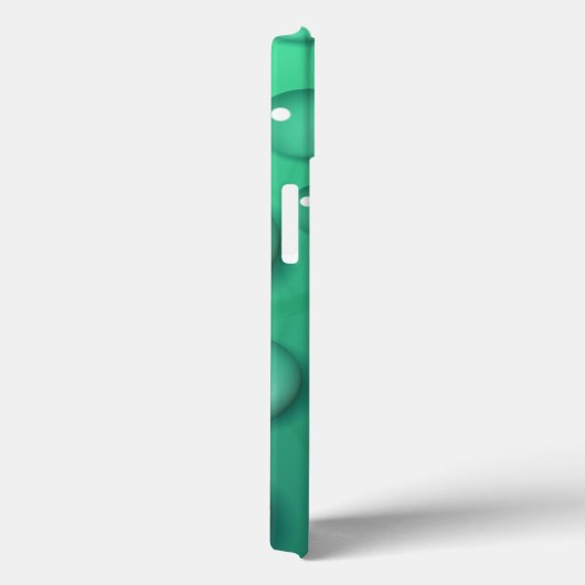 Aquamarine Raindrop Textur Case-Mate iPhone Hülle (Rückseite / Rechts)