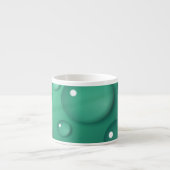 Aquamarine Raindrop Textur Espressotasse (Vorderseite)
