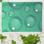 Aquamarine Raindrop Textur Handtuch (Gefaltet)