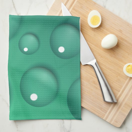 Aquamarine Raindrop Textur Handtuch (Viertel Falte)