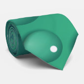 Aquamarine Raindrop Textur Krawatte (Gerollt)