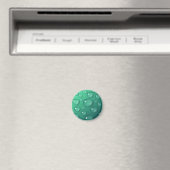 Aquamarine Raindrop Textur Magnet (In Situ (Geschirrspüler))