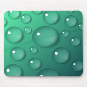 Aquamarine Raindrop Textur Mousepad