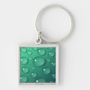 Aquamarine Raindrop Textur Schlüsselanhänger