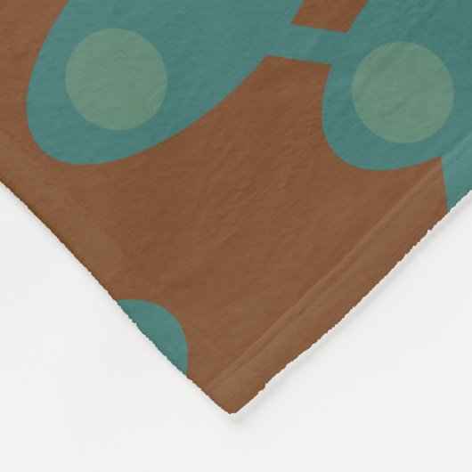 Aquamarine Raumschiffe Fleecedecke (Ecke)