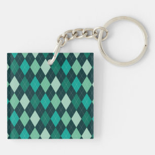 Aquamarine Raute Schlüsselanhänger