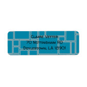 Aquamarine Rechtecke (Vorne)