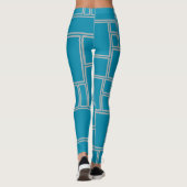 Aquamarine Rechtecke Leggings (Rückseite)