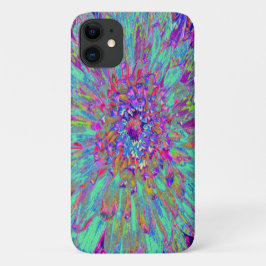 Aquamarine Regenbogen Farbe Abstrakt Dahlia Blume Case-Mate iPhone Hülle