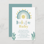 Aquamarine Regenbogenfarbenbücher für Kleinkinder Begleitkarte (Vorne/Hinten)