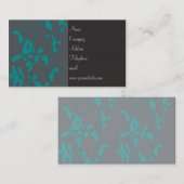 Aquamarine Retrofolien-Visitenkarte Visitenkarte (Vorne/Hinten)