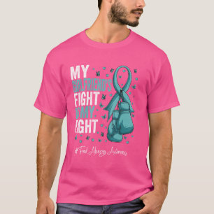 Aquamarine Ribbon-Girlfriend-Lebensmittelallergien T-Shirt
