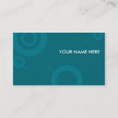 aquamarine Ringe Visitenkarte (Rückseite)