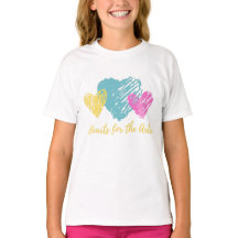 Aquamarine, rosa und gelbe Herzen