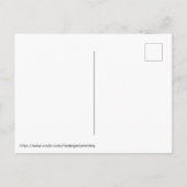 Aquamarine Rose auf Goldhochzeit speichern das Dat Ankündigungspostkarte (Rückseite)