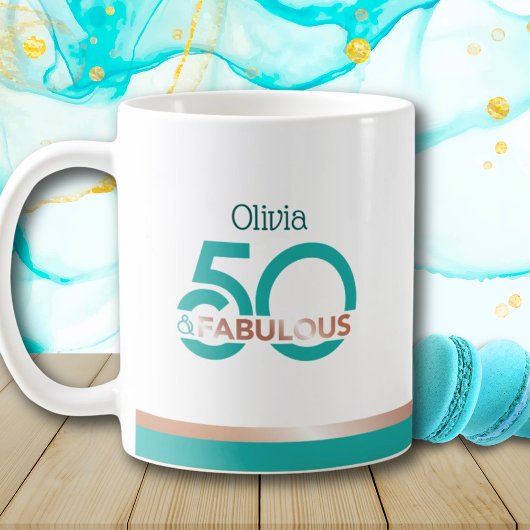 Aquamarine Rose Gold 50 und fabelhafte Moderne Geb Kaffeetasse