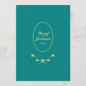 Aquamarine Rose Menükarte (Rückseite)