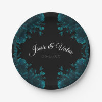Aquamarine Rose Schwarz-Gotik-Hochzeit