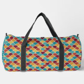 AQUAMARINE ROTE ORANGE YELLOW PATTERN DUFFLE BAG (Vorderseite)