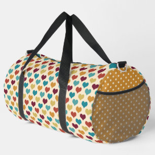 AQUAMARINE ROTE ORANGE YELLOW PATTERN DUFFLE BAG