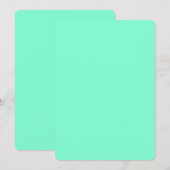 Aquamarine Rounded Invitations - Custom Designs Einladung (Vorne/Hinten)
