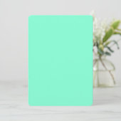 Aquamarine Rounded Invitations - Custom Designs Einladung (Stehend Vorderseite)