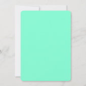 Aquamarine Rounded Invitations - Custom Designs Einladung (Vorderseite)