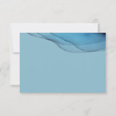 Aquamarine RSVP Karte (Rückseite)