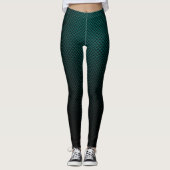 Aquamarine Russ-Faser gemustert Leggings (Vorderseite)