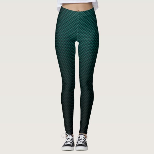Aquamarine Russ-Faser gemustert Leggings (Vorderseite)