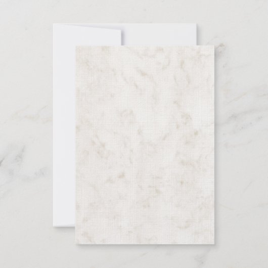 Aquamarine Rustikale Ankerhochzeitkarte RSVP Karte (Rückseite)