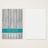 Aquamarine Rustikale Holzkreuz (Vorne & Hinten)