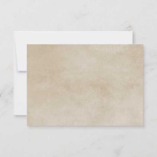 Aquamarine rustikale Lace Response Card RSVP Karte (Rückseite)