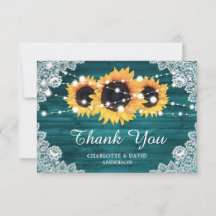 Aquamarine Rustikale Sonnenblumenhochzeit