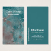 Aquamarine Rusty Brow-Wasserfarbenkette - Grafikka (Vorne & Hinten)