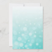 Aquamarine Sand Dollar Beach Hochzeitseinladungen Einladung (Rückseite)
