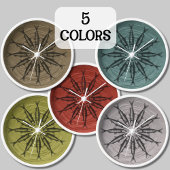 Aquamarine Sardine Zeichnend Muster Uhr