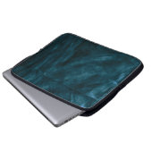 Aquamarine Satinmatte Laptopschutzhülle (Vorne Knopf)