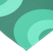 Aquamarine Schaltkreise des mittleren Jahrhunderts Tischdecke (Schrägansicht)