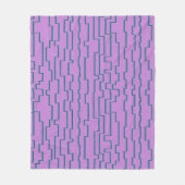 Aquamarine Schaltlinien Fleecedecke (Vorderseite)